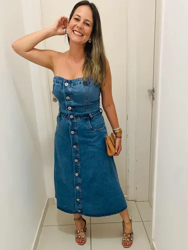 Vestido jeans para adolescente 2025