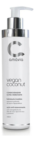 Kit Vegan Coconut Amavia Shampoo Condicionador Hidratação