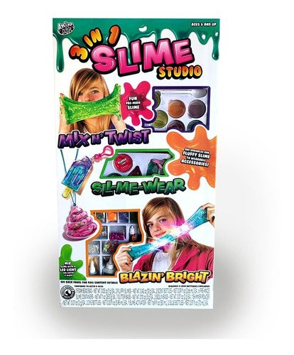 Imagen 1 de 7 de Kit Slime 3 En 1 Gigante Studio Laboratorio Slime Envio Ya