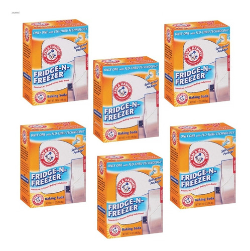 Arm & Hammer Elimina Olores Heladeras Y Frezzers Pack 6 Unid