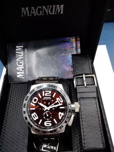 Relógio Magnum Masculino Prata Military MA31579V - Relojoaria Invictos