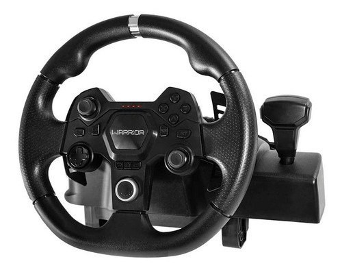 Imagen 1 de 5 de Volante Gamer Warrior Artaxes Con Pedal - Js090