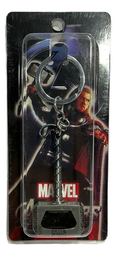 Llavero Destapador Metálico De Thor Plateado Universe Toys