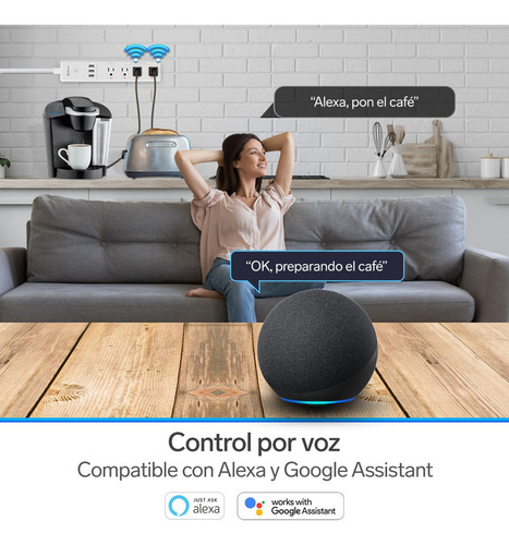 Multicontacto Wi-fi De 4 Salidas Horizontales | Shome-300