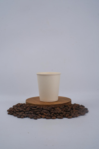50 Vasos Desechables 4oz Para Café, Nieve, Fruta, Postre Color Blanco