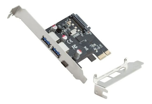 Placa Pci-e 1 Porta Type-c Usb-c 3.1 + 2 Portas Usb 3.0 5gbp