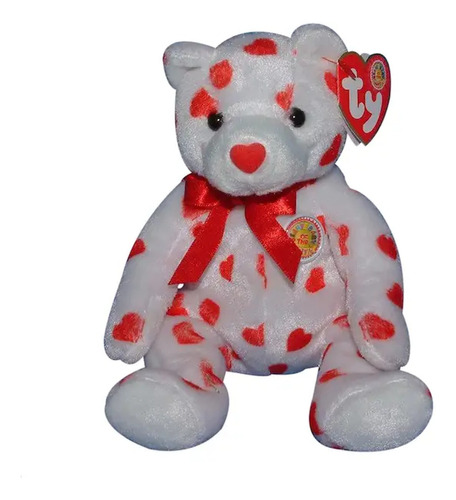 Peluche Ty Babies Heartthrob Oso San Valentín Corazones 2004