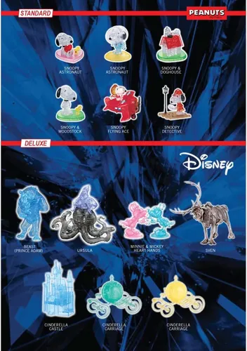 Original 3d Crystal Puzzles | Peanuts Snoopy Surf Licenci...