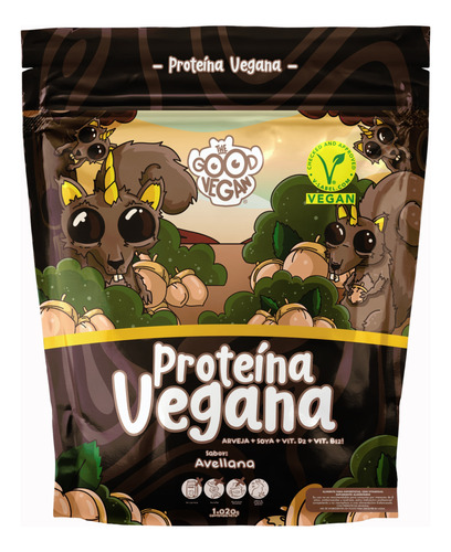 Proteína De Soya Vegana Avellana Good Vegan Good Shaman