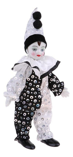 Muñeca De Payaso De Porcelana Vintage De 9 Pulgadas, P...