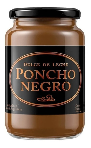 Imagen 1 de 1 de Dulce De Leche Poncho Negro Arcor Frasco 450g