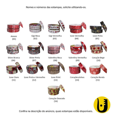 Imagem 2 de 6 de 10 Rolos De Fitas Master Decoradas Para Laços 32mmx100mts
