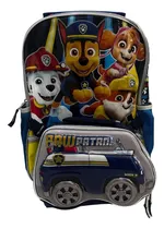 Comprar Mochila Paw Patrol Y Lonchera Primaria Color Celeste Diseño De La Tela Patrulla Paw Patrol