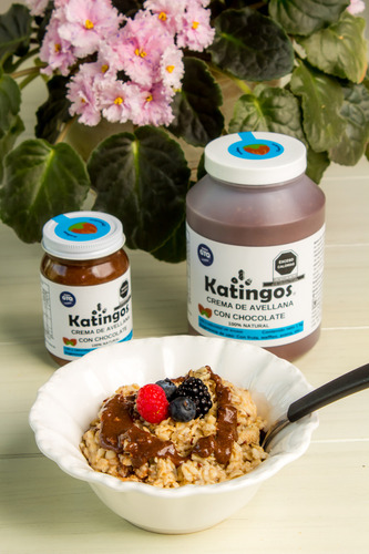Crema De Avellana Con Chocolate, Natural Y Sin Azúcar,marca Katingos, 1 Kg
