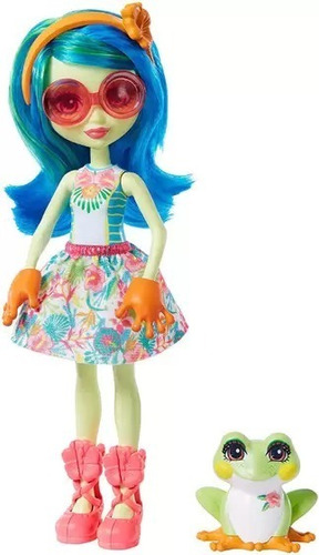 Boneca Enchantimals Bichinho Tamika Tree Frog Sapo Burst