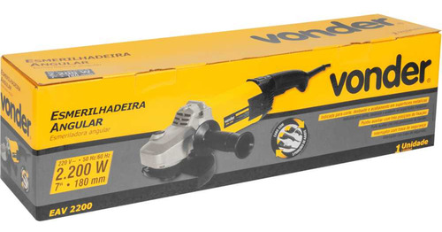 Esmerilhadeira Angular 7 Polegadas 2200w Eav2200 Vonder 220v