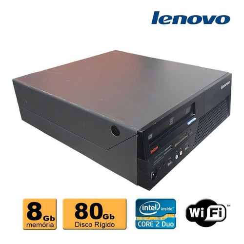 Computador Lenovo Core 2 Duo 8gb Ddr3 80gb Wifi Promoção