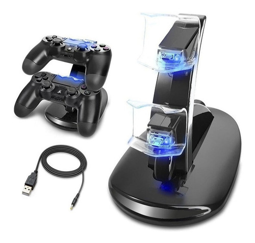 Base Soporte Cargador Doble 2 Joysticks Ps4 Play Station 4