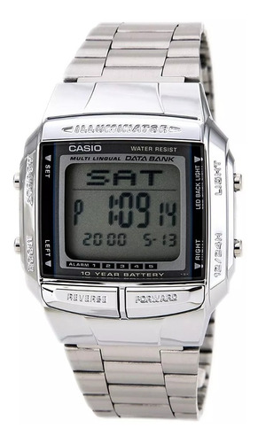 Reloj Casio  Retro Referencia Db 360 Plateado Unisex