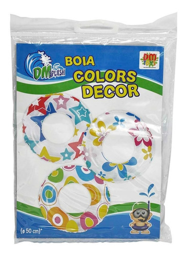 Boia Inflável De Cintura Piscina Praia Colors 50cm