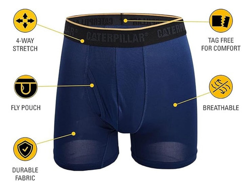Boxer Caterpillar Hombre 4 Pack