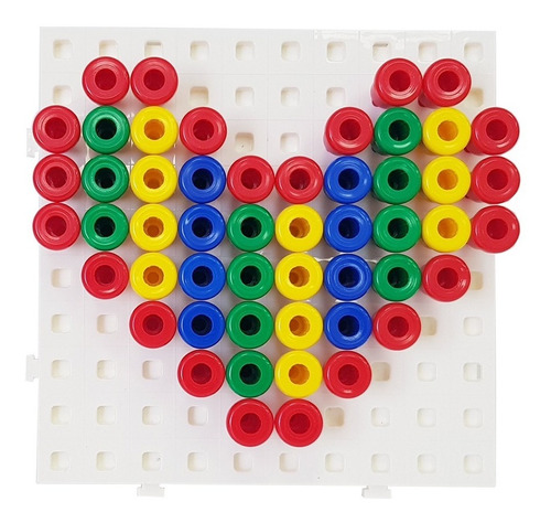 Imagem 2 de 3 de Painel Coordenação Motora Matemática Com Pinos - Mmp