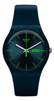 Comprar Reloj Swatch Blue Rebel De Silicona So29n704 Malla Azul Marino Bisel Azul Marino Fondo Azul Marino