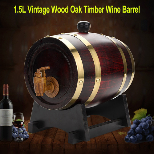 Barril Vino Madera Roble Vintage For Cerveza, Whis