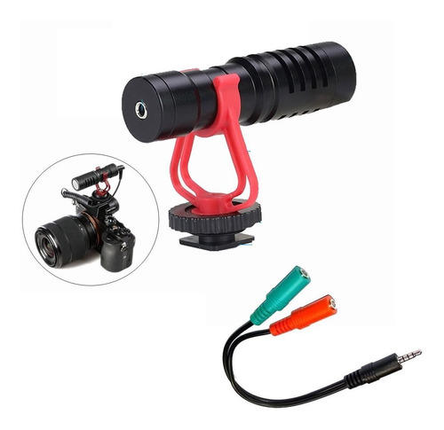 Microfono Condenser Mg1 + Cable Y Smartphone Camara Pc