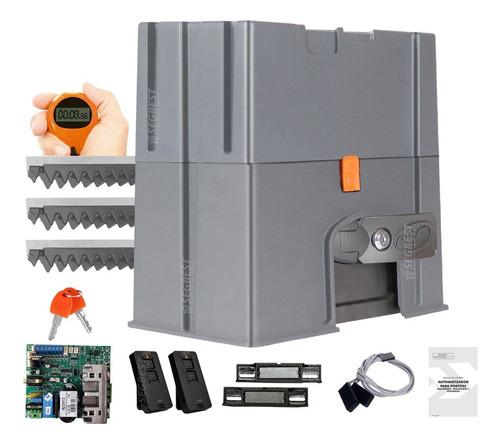 Kit Motor Portão Ppa Dz 1400 Ind Jetflex Rápido 1hp 7 Metros Frequência 60 Hz Tamanho Da Engrenagem Z17 127/220v