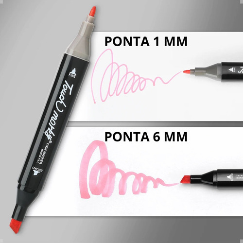 Bolígrafos Permanentes De Doble Punta De 80 Colores Vibrante