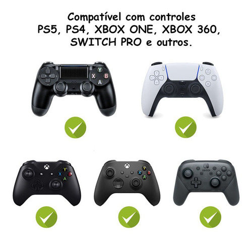 Case Controle Ps5 Ps4 Xbox Switch Pro Bolsa Estojo Com Alça Cor Azul