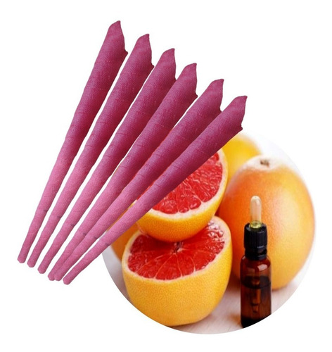 Imagem 3 de 6 de Cone-hindu Terapia Essencial Aroma Graperfruit 10un 5 Pares