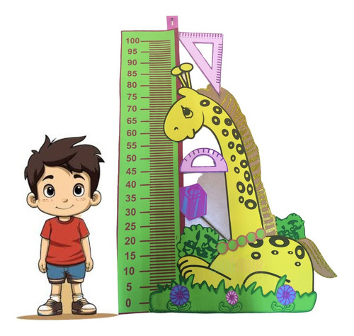 Figura De Foamy Regla Medidora 1m 1 Pieza De Fomi Clases Did
