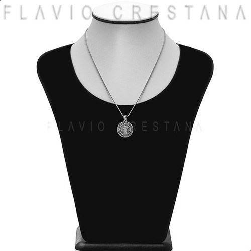 Pingente Sao Bento, Prata 925. Fabricacao Propia - 31065101