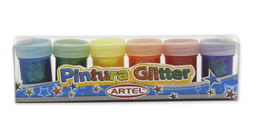 Estuche Pintura Glitter Artel