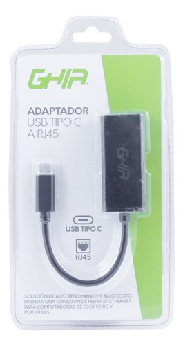 Adaptador wifi usb 3.1 C A red ethernet Rj45 Adap-5 Ghia