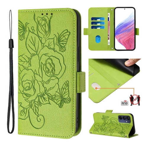 Funda Rosas Con Estampado For Samsung Galaxy A16/a54/a24