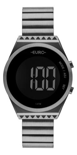 Relógio Feminino Euro Fashionfit Eubjt016ac/4c Digital Cinza