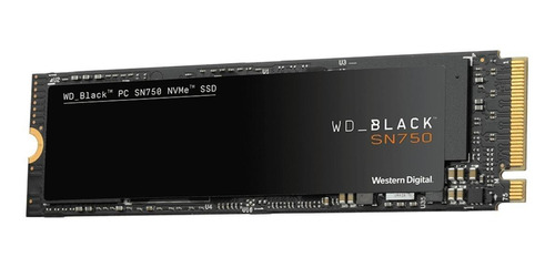 Imagen 1 de 2 de Disco sólido SSD interno Western Digital WD Black SN750 WDS500G3X0C 500GB negro