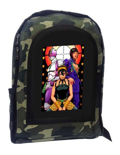 Mochila Camuflada Jojo's Bizarre Adventure A20