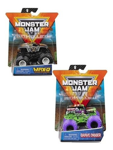 Imagen 1 de 5 de Monster Jam Paquete 2 Vehículos Spin Master Truck