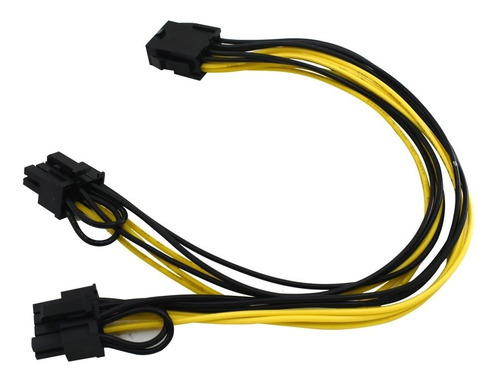 Cabo Adaptador Y Splitter Pci-e Entrada 8pin 2 Saidas 6+2pin