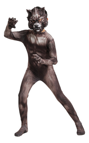 Disfraz De Cosplay De Hombre Lobo, Disfraz De Máscara 3d