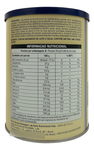 4 Latas Supravit Nutri Vitaminas Em Pó Lata 400g Morango