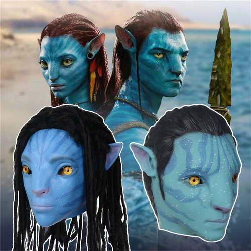 Máscara De Cosplay De Látex De 2 Vías Para Avatar De La Pelí
