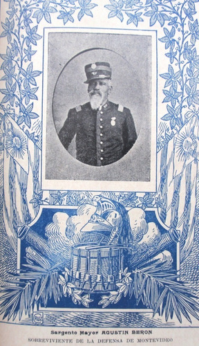 Sargento Mayor Agustin Beron Defensa Montevideo Lamina 1903