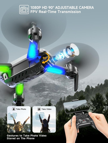 Wipkviey Drone Con Cámara - T6 1080p Hd Rc Drone, Drone Para