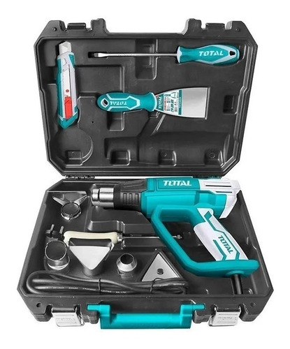 Pistola De Calor 2000w C/maletín Industrial Total Tb20062 Turquesa