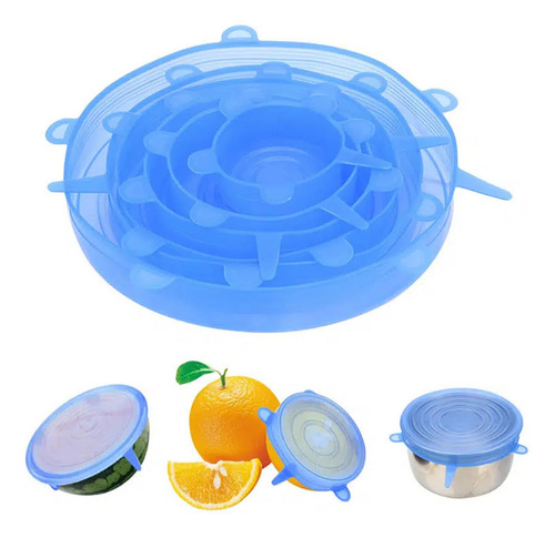 General Juego De Tapas Elásticas De Silicona, 4 Tamaños